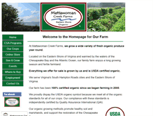 Tablet Screenshot of mattawomancreekfarms.com